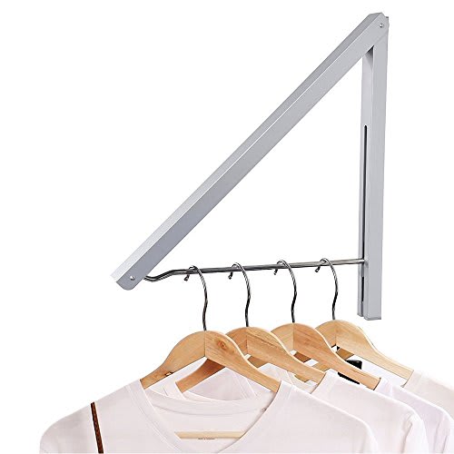  Cabilock Percha de madera plegable para colgar ropa, perchas de  pared resistentes para hombres, perchas de viaje para ropa, armario, ahorro  de espacio, perchero para ropa de oficina, 1 unidad 